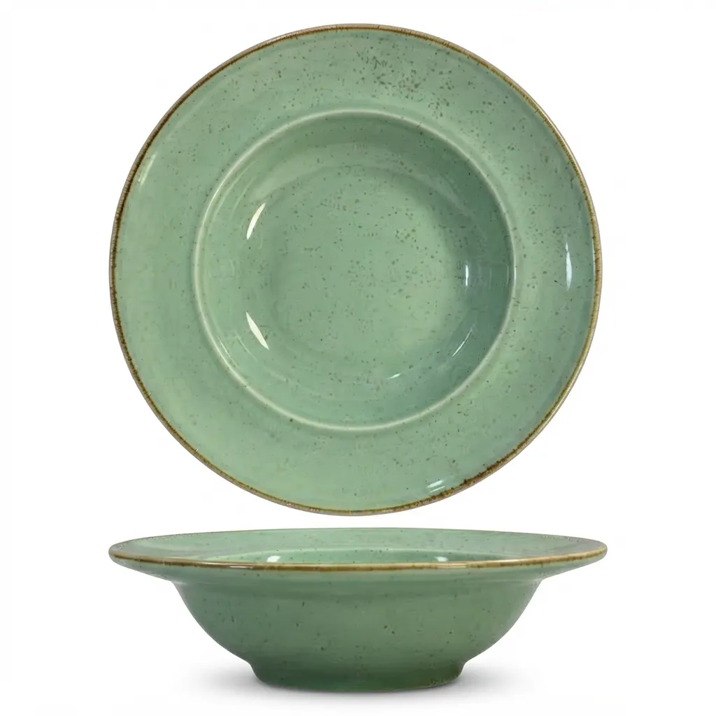 Meraami Aura Mint Ceramic Pasta Plate 23 cm