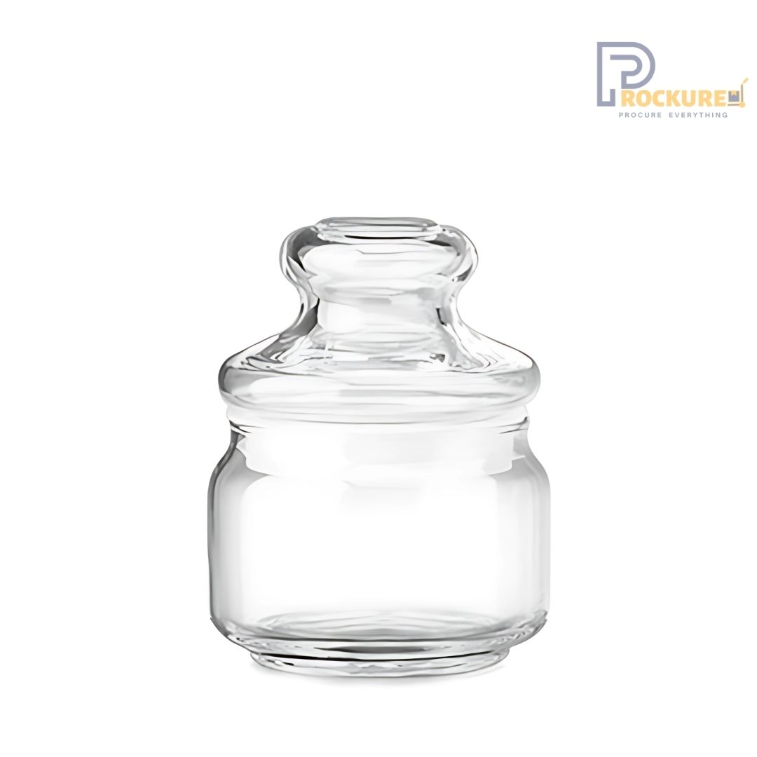 Ocean Pop Jar with Glass Lid - 325 ml Storage for Kitchen & Restaurants | 6 pc Carton