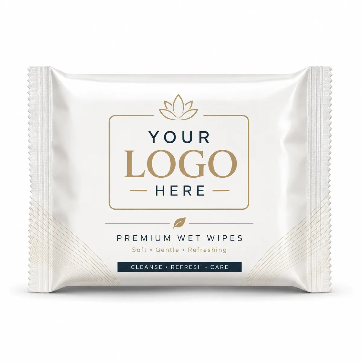 Customised Logo Printed Wet Wipes Pouch Pack of 5000
