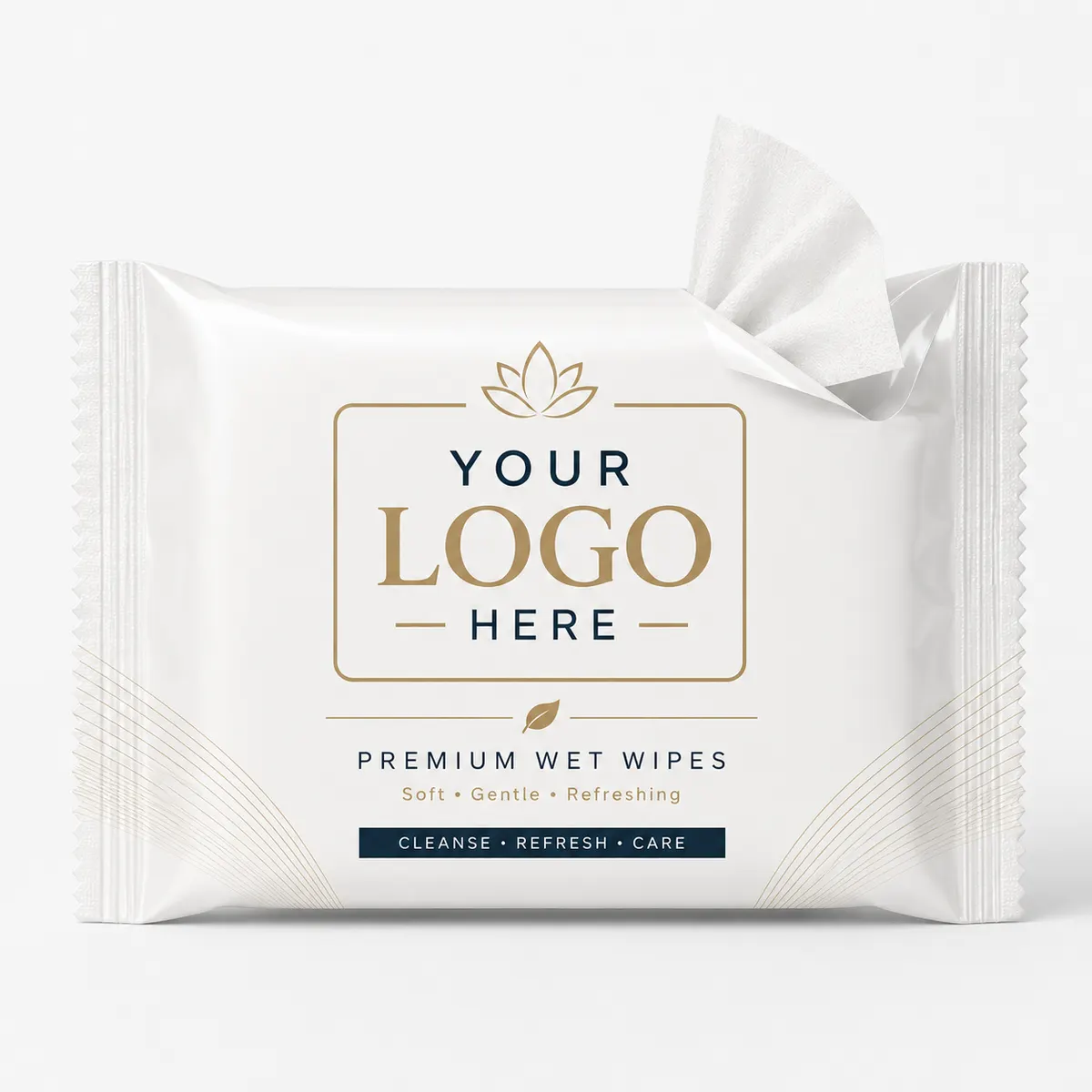 Customised Logo Printed Wet Wipes Pouch Pack of 5000 2