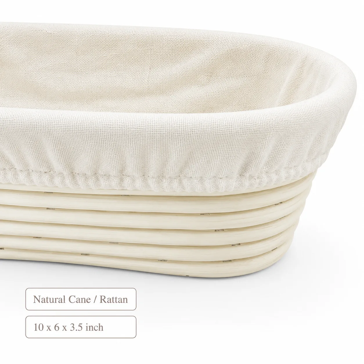 Banetton Proofing basket Batard 10 x 6 x 3.5 inch BPBB-10635 3