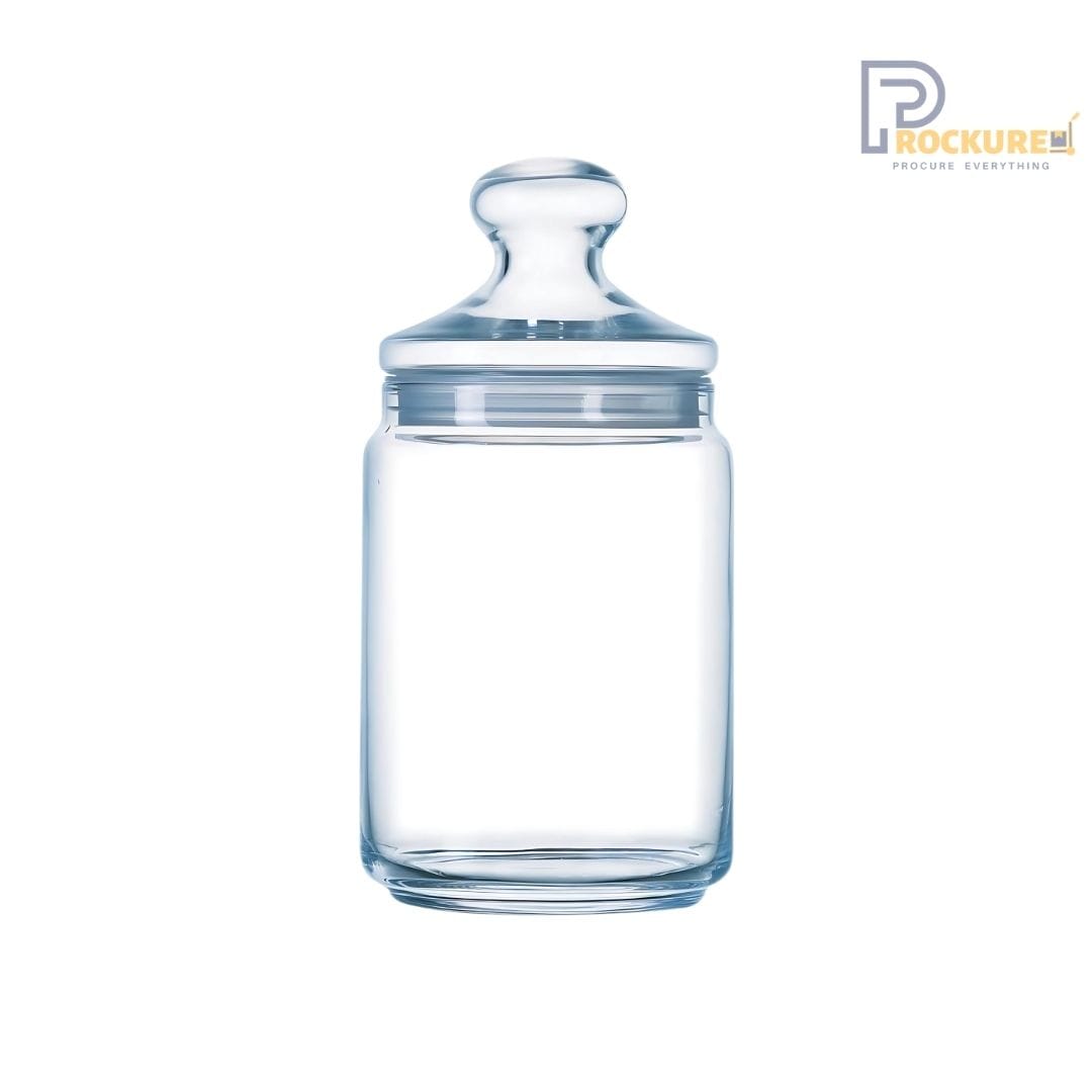 Arcoroc Rondo Club Jar - 1000 ml Storage Jar for Restaurants & Hotels (Carton of 6)
