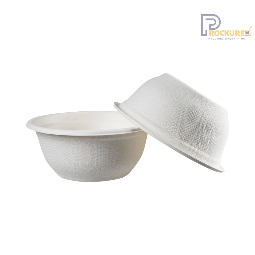 White Bagasse 240 ml Bowl | Biodegradable Bowl