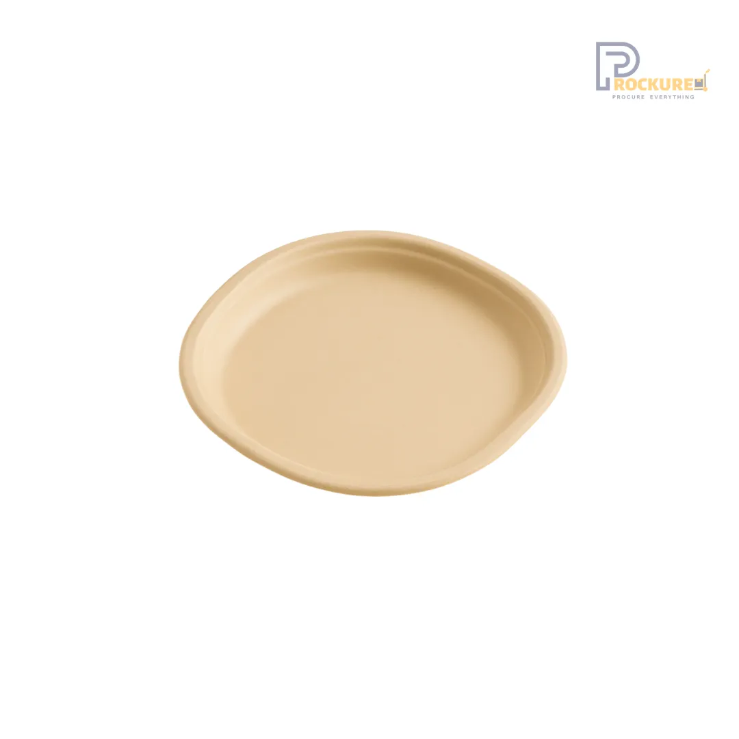 9" (229mm) Bagasse Plate (500 pcs/ctn)