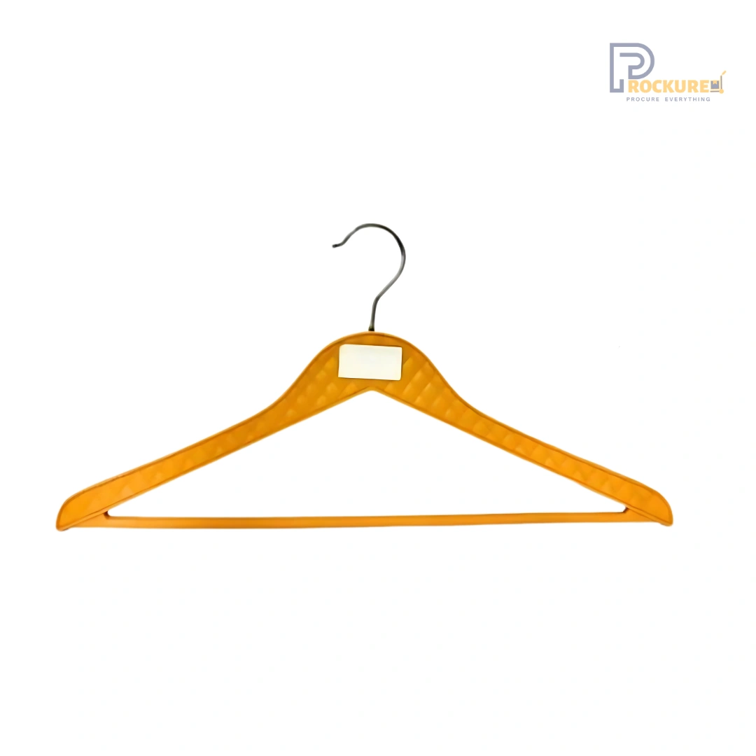 Light Brown Plastic Hanger – Wooden Look, 12mm Thick