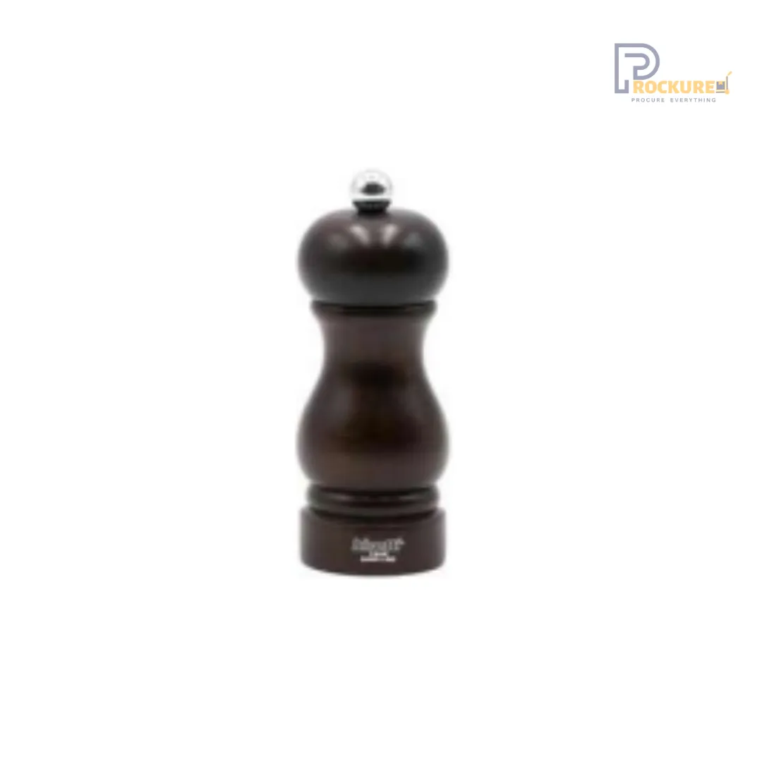 Bisetti Sorrento Series Salt Mill – 13 cm (Walnut) | Elegant & Efficient Grinder