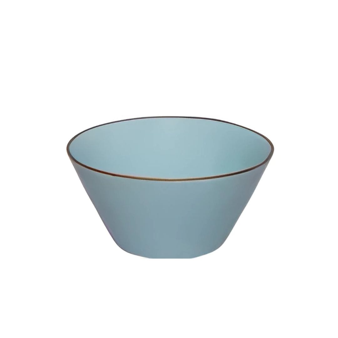 Sanaai Aqua Blue "V" Bowl - Porcelain Tableware for Fine Dining (24 Pc Carton)