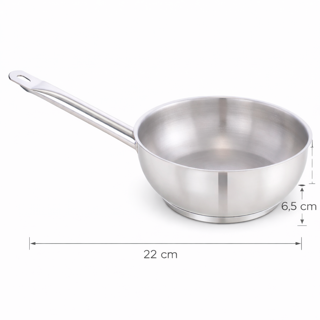 Pradeep Stainless Steel Conical Pan 22 cm