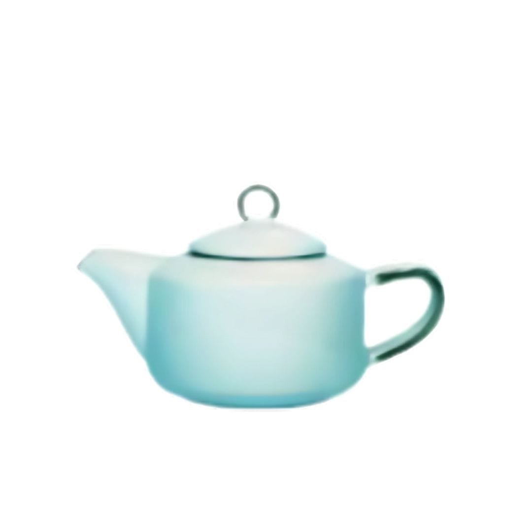 Sanaai Aqua Blue Tea Pot - 685ml Porcelain Teapot for Restaurants & Hotels (Carton of 12 Pc)