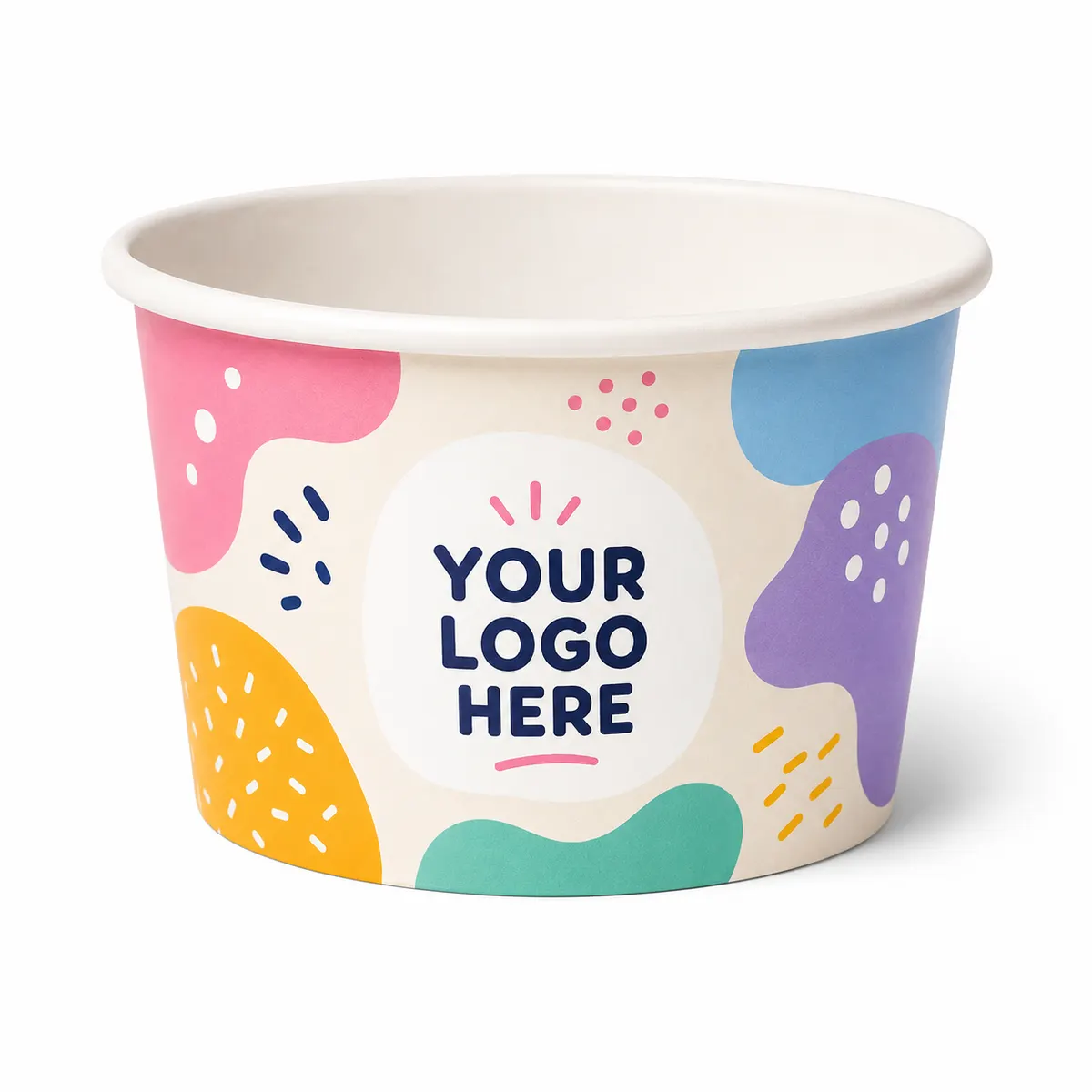 Customised Multicolor/Single Color Printed Ice Cream Cups – 100ml, 130ml & 200ml