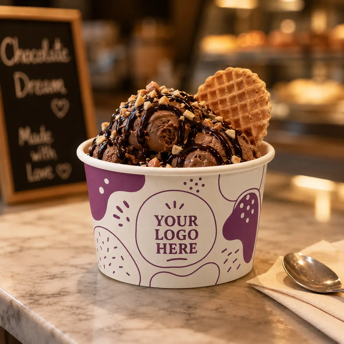 Customised Multicolor/Single Color Printed Ice Cream Cups – 100ml, 130ml & 200ml 4