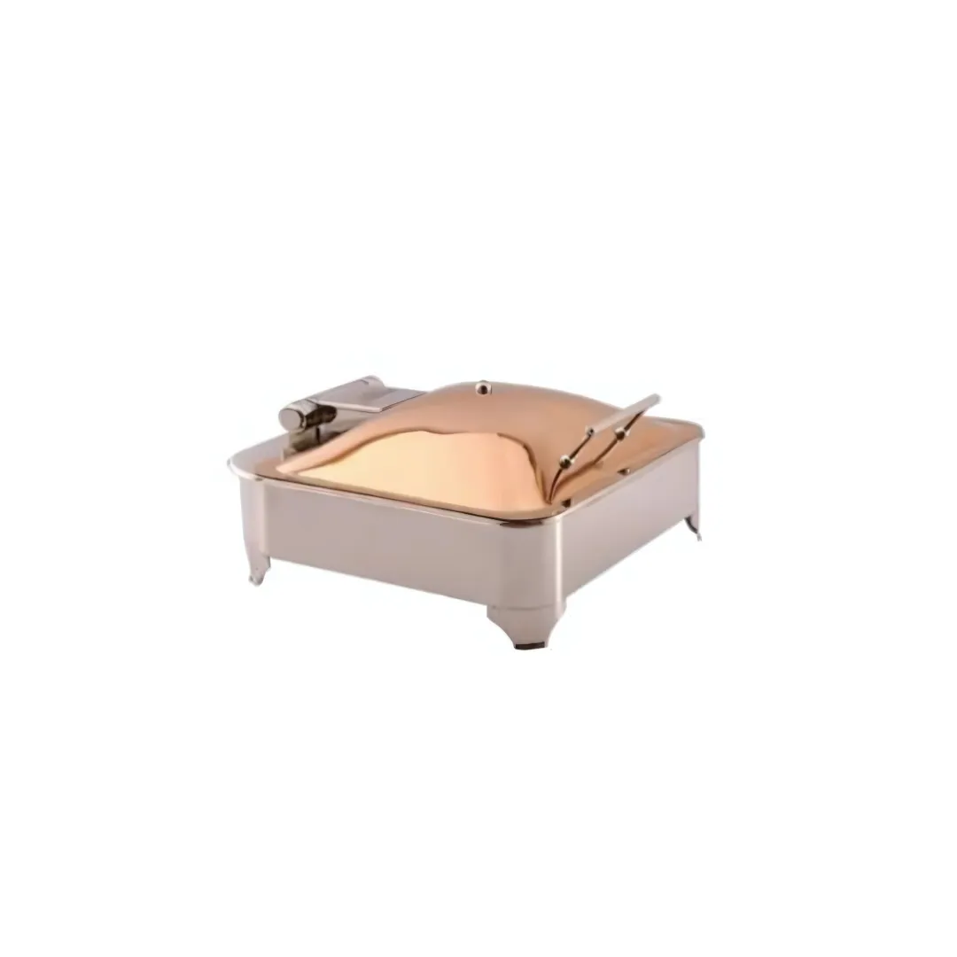 Imperia Rose Gold Square Chafing Dish Cover with E Frame – 7 Litre