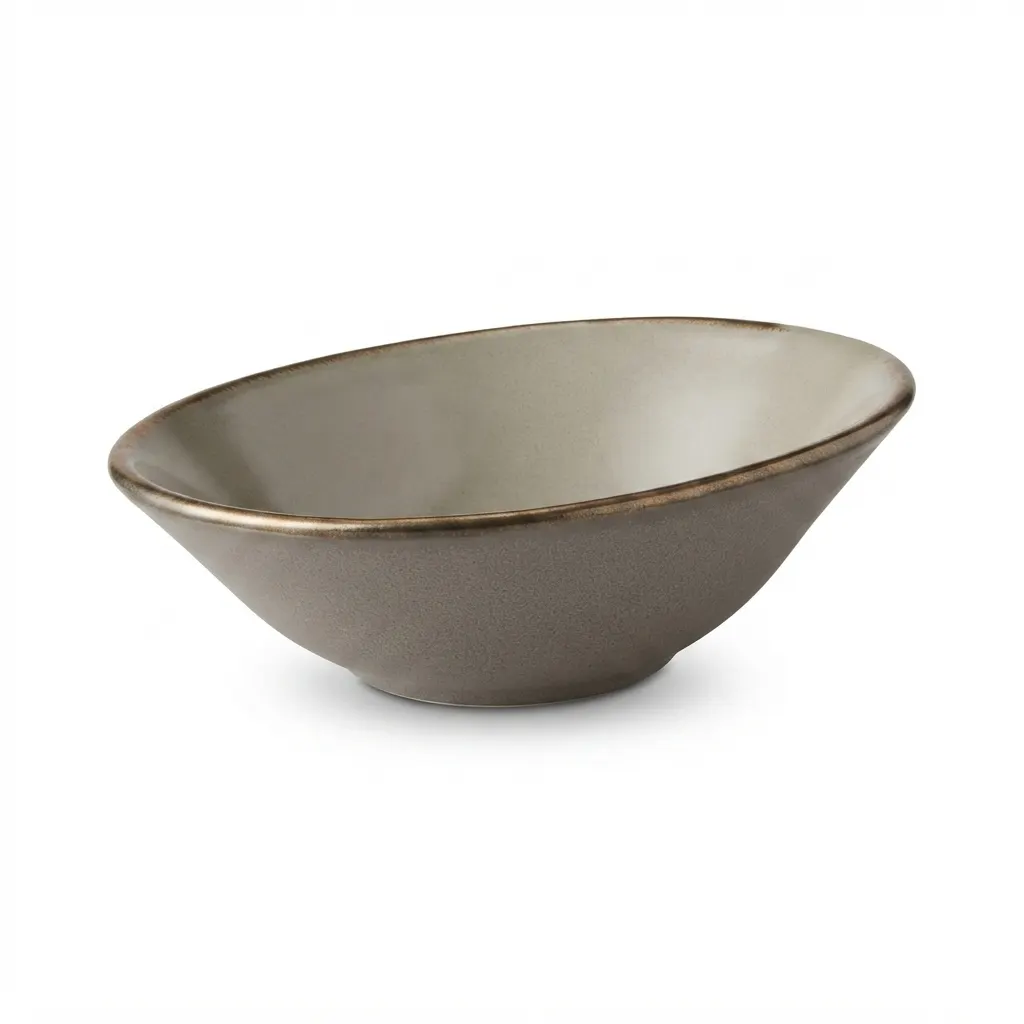 Meraami Storm Ceramic Ellipse Bowl 11 cm