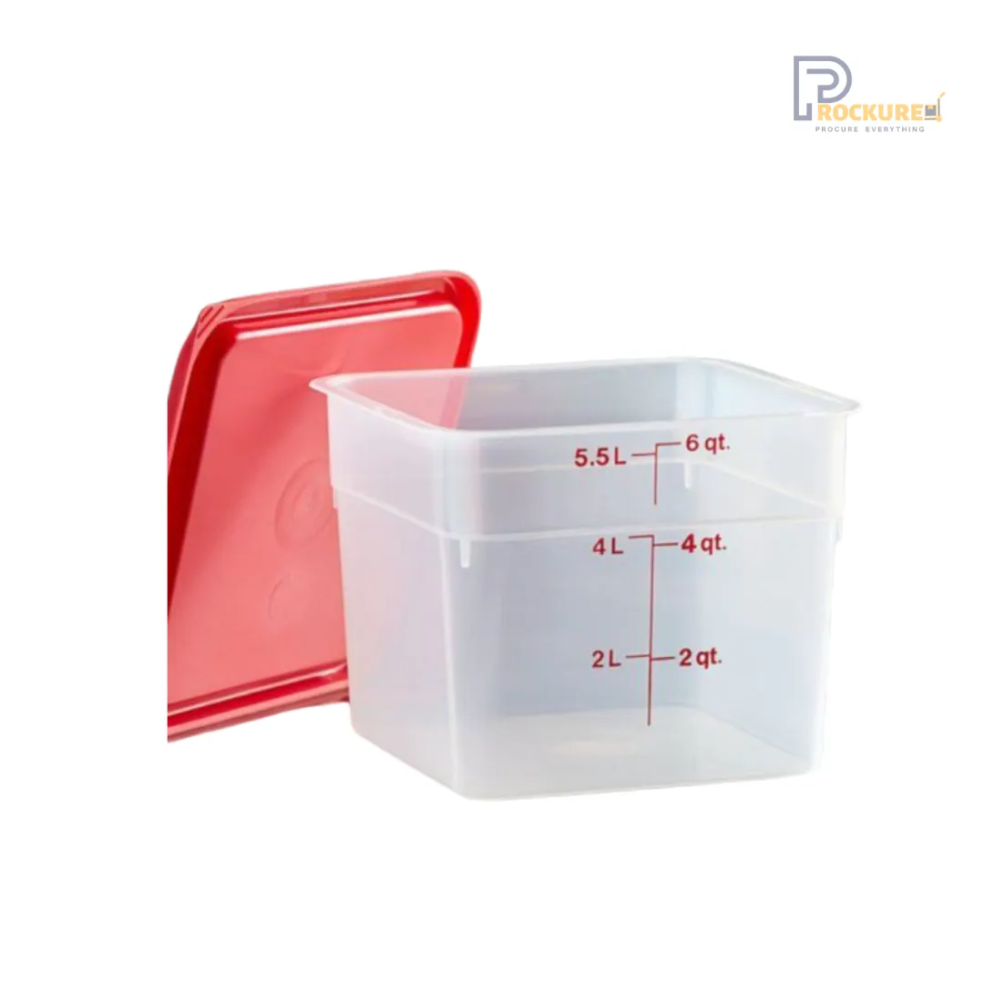 Cambro 8SFSCW Square Storage Container – 8L | High-Capacity Stackable Bin