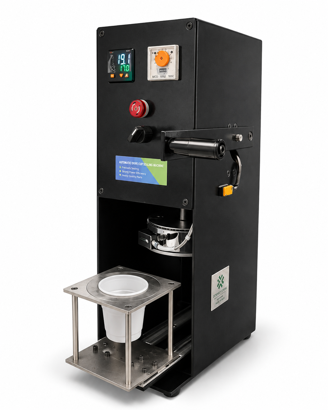 Manual Cup Foil Sealing Machine 350 cups/hr MCFSM