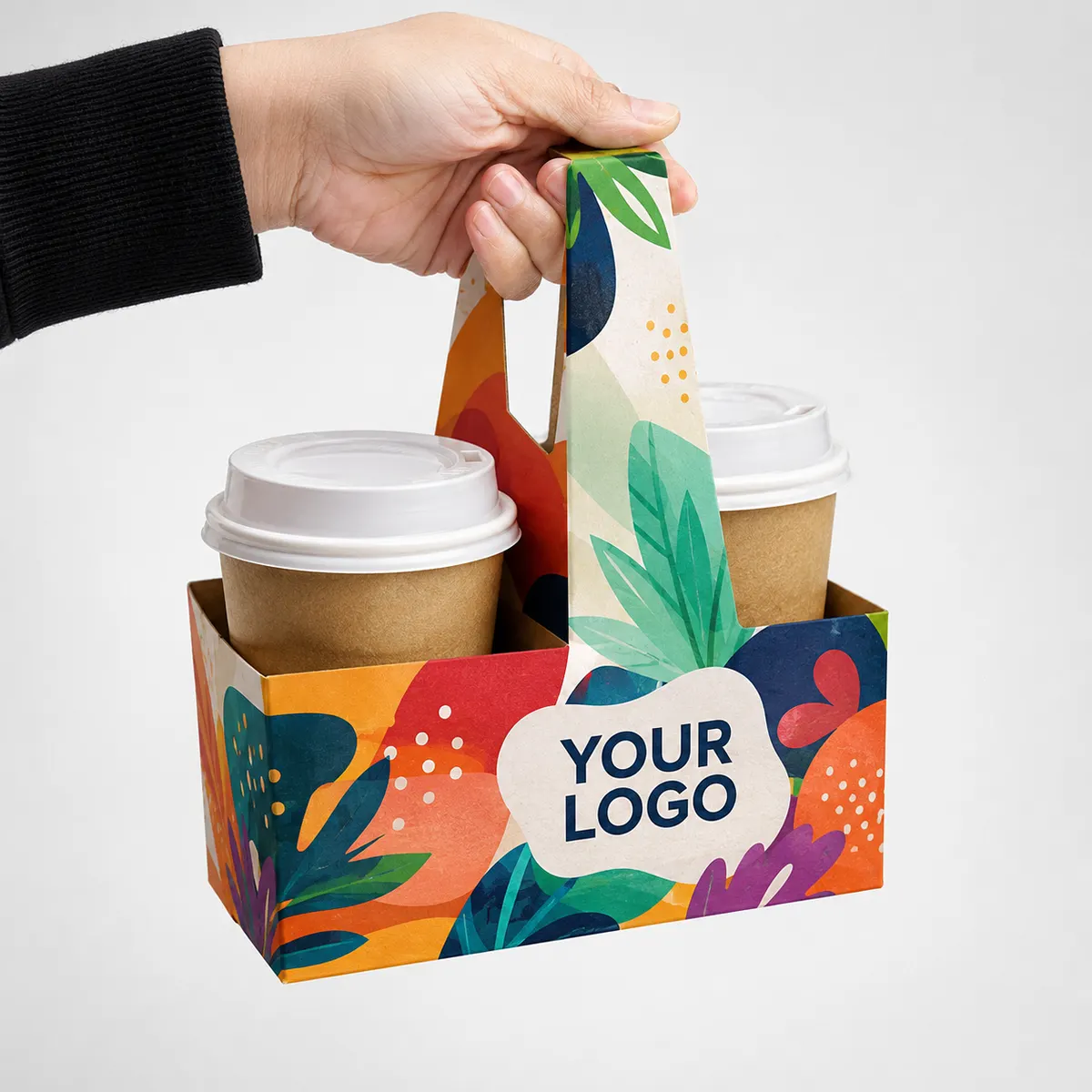 Customizable 2 Cup Holder Multicolor Printed 3