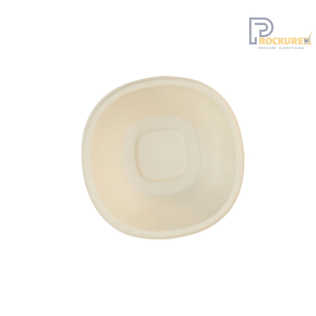 Brown Bagasse 180 ml Square Bowl | Biodegradable Bowl