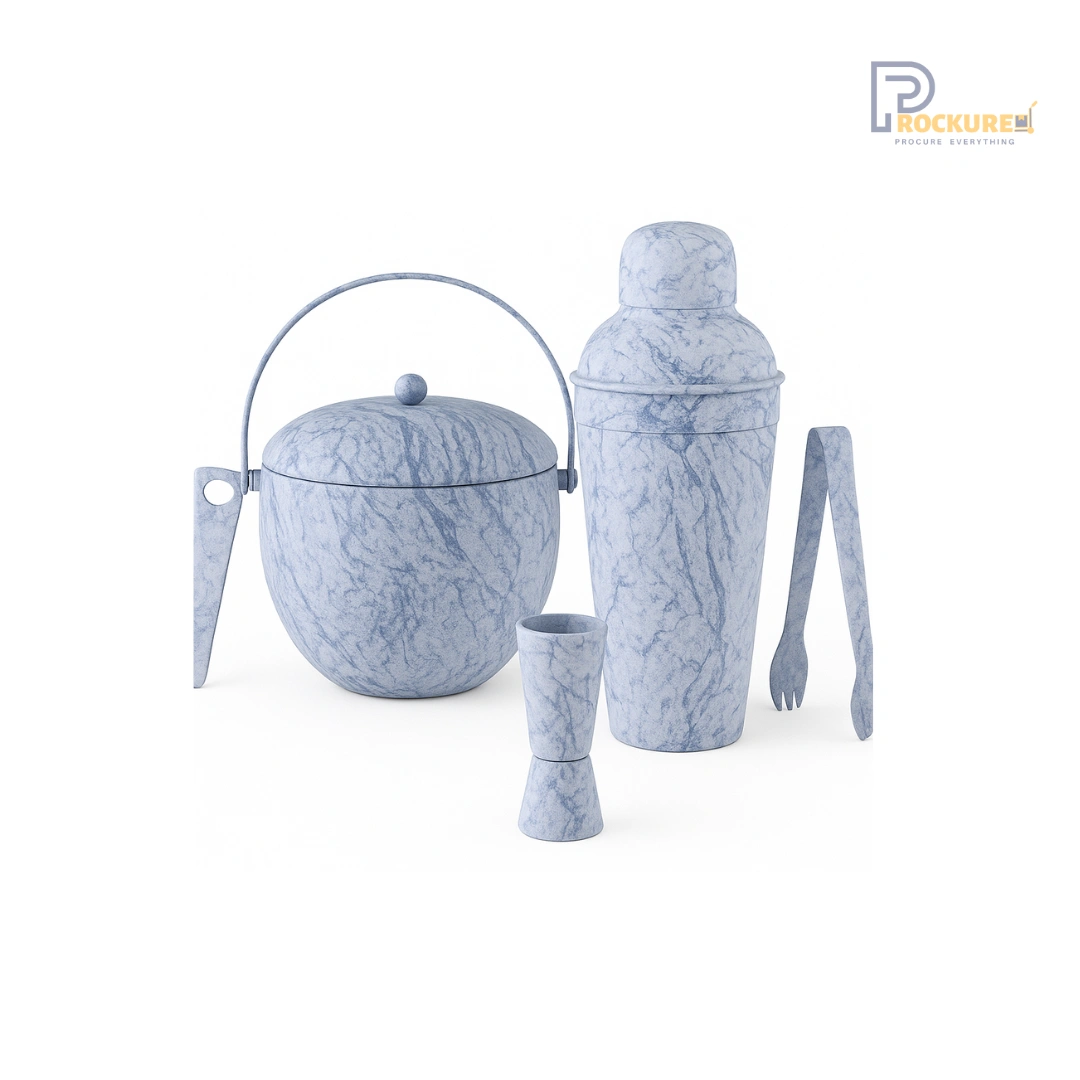 Shapes Elegant Marble Bar Tool Set – SC/BRS/ME/05