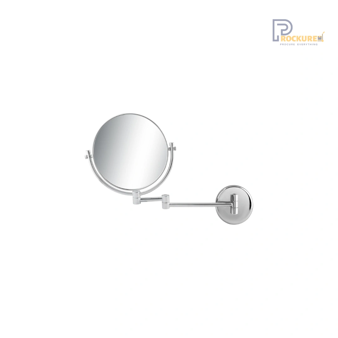 JVD Deluxe Wall Mirror 200mm – Dual Side 1X/3X Chrome Hotel Mirror