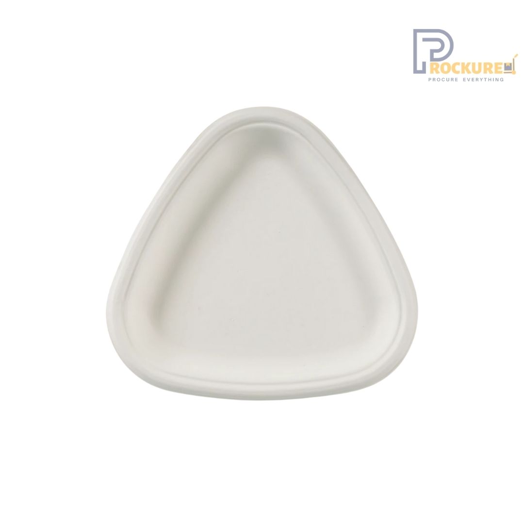 White Bagasse Classy Plate 6 Inch | Biodegradable Plate