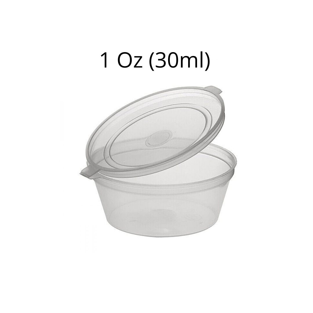 Damati Hinged Plastic Round Container | 30ml(1 Oz)