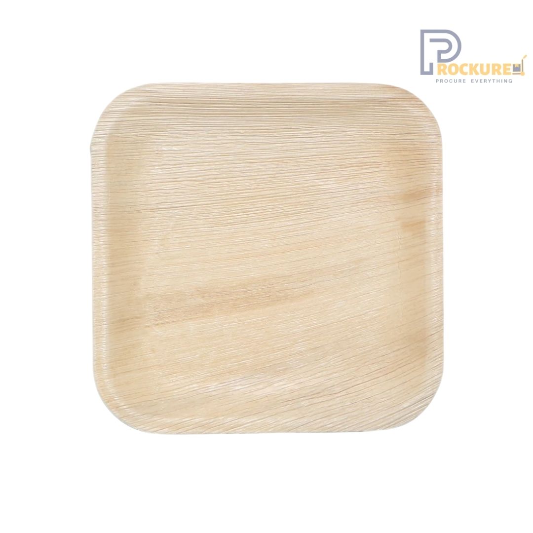 Areca Leaf 6 Inch Square Plate ALSP6