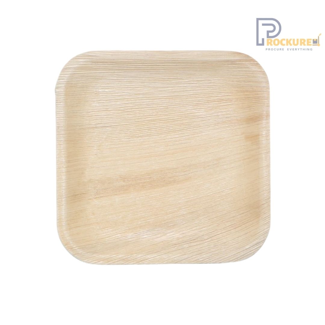 Areca Leaf 7 Inch Square Plate