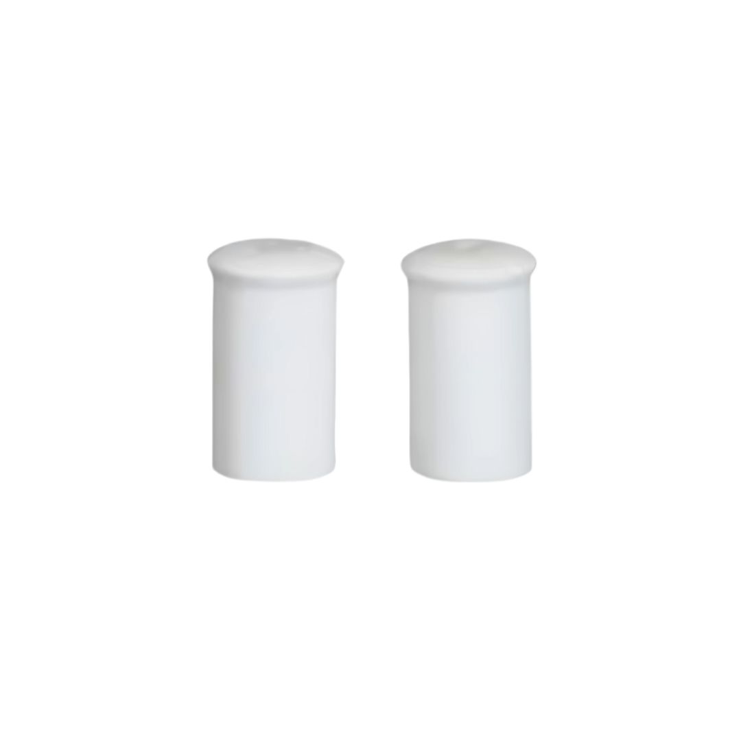 Sanaai Cruet Set - Round Porcelain White (48 Pc Carton) - Perfect for Restaurant & Hotel Tables