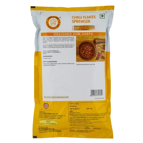 Chef's Art Chilli Flakes Sprinkler 500 gm 2