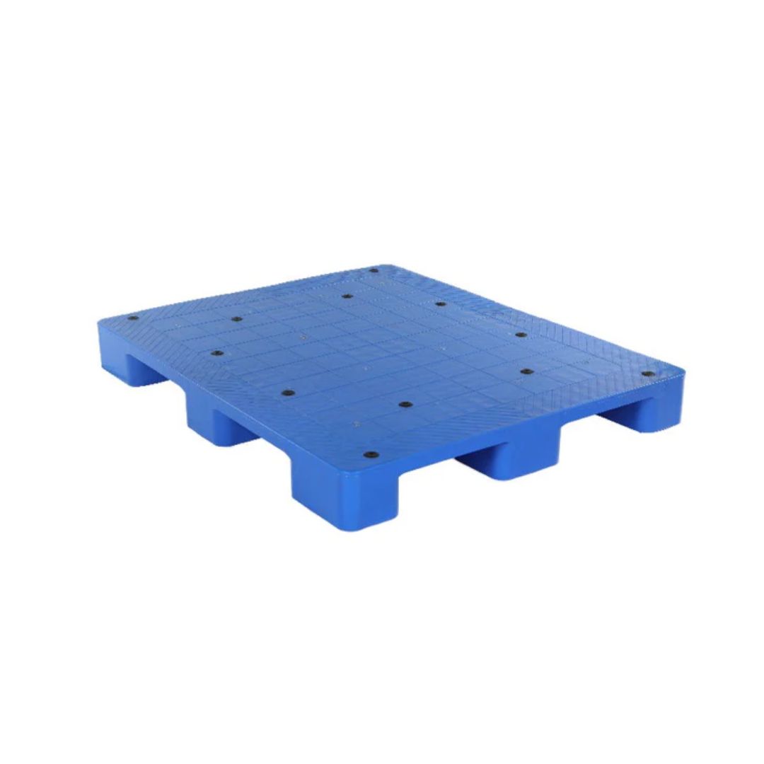 Nilkamal Plastic Pallet 1200 × 1000 × 130 mm Flat Top – Blue, Heavy Duty
