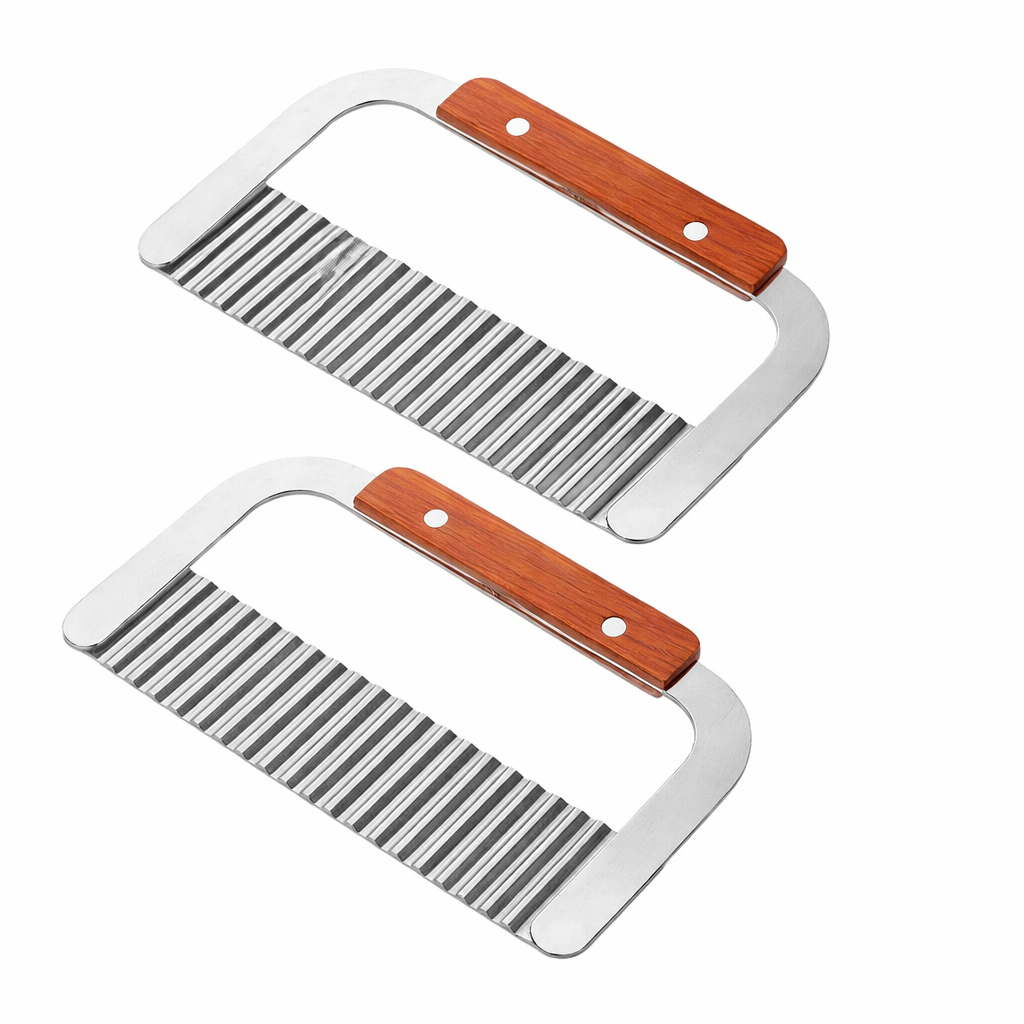 French Fries Cutter with Wooden Handle - FRFICT