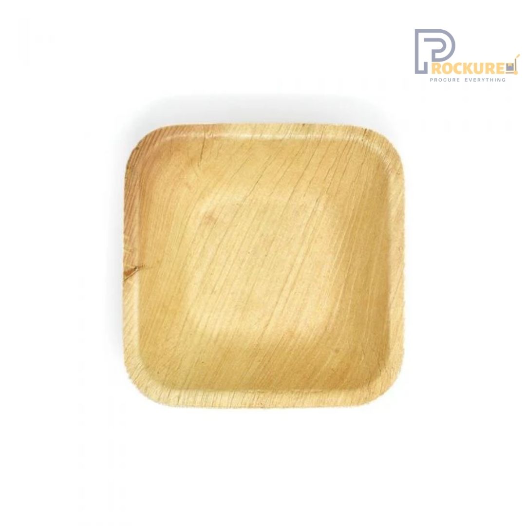 Areca Leaf 3.5 Inch Square Bowl