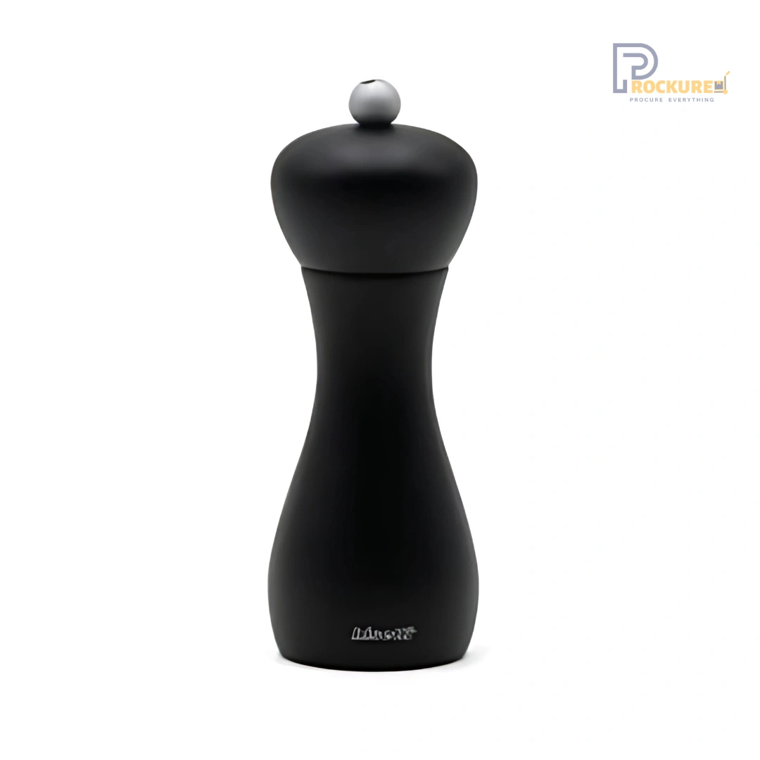 Bisetti Rimini Salt Mill 18 cm (Black Matt Finish) | Modern & Bold