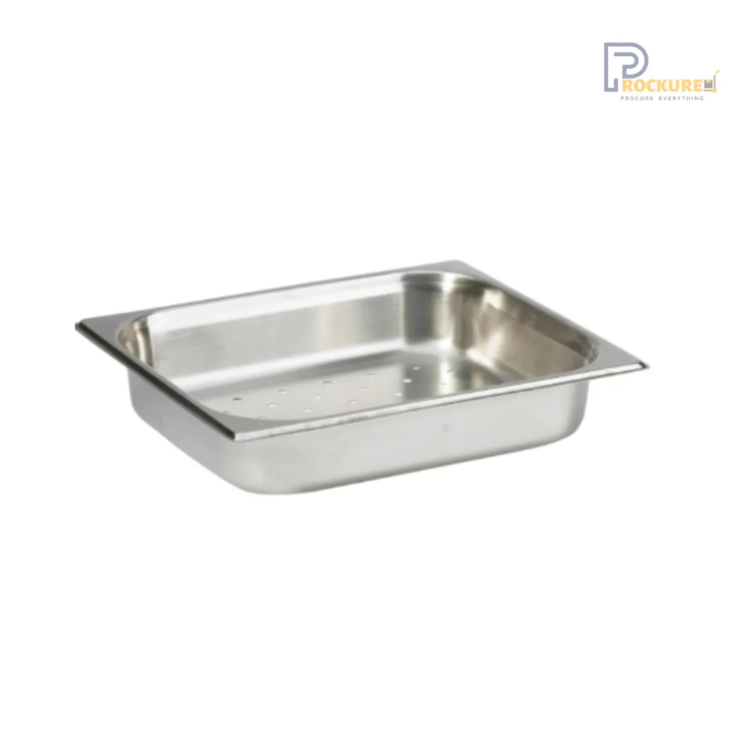 Stainless Steel Perforated 202 Grade GN Pan 1/2 – 65mm Deep | 4L