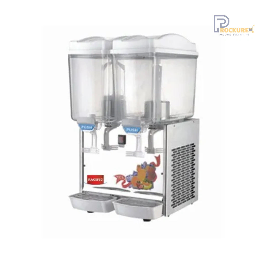 Prockured Basics PBCJD2 Cold Juice Dispenser – 15L x 2 Tanks, 300W, Efficient Cooling