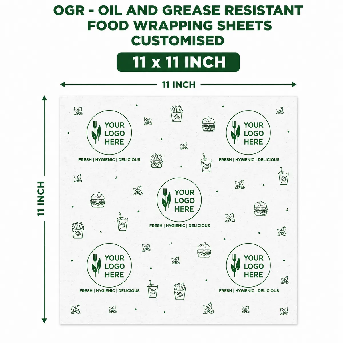 Customized Oil and Grease Resistant Wrapping Sheet 3