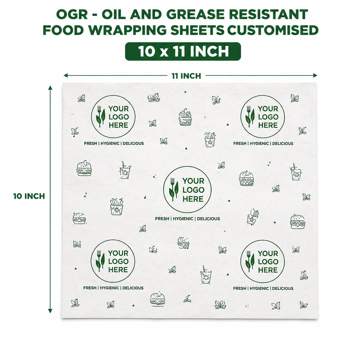 Customized Oil and Grease Resistant Wrapping Sheet 2