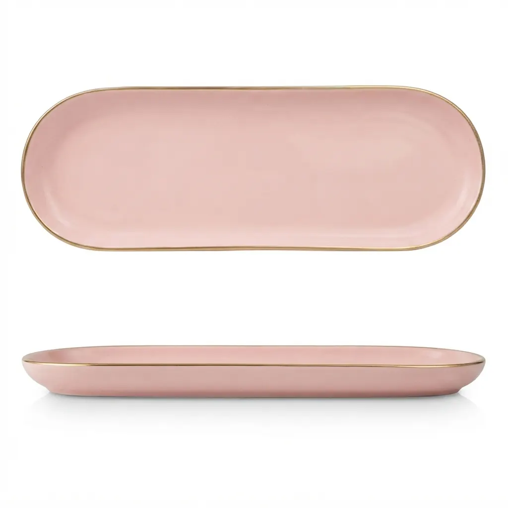 Meraami Aura Blush Ceramic Tray 33 cm
