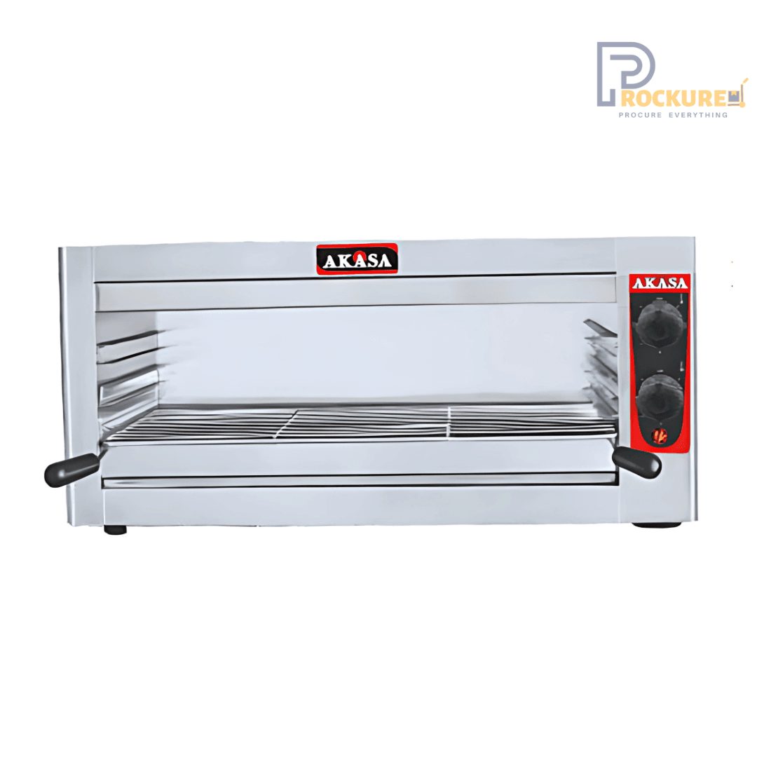 Akasa ES 40 Electric Barbecue & Salamander – 3000W Stainless Steel Grill