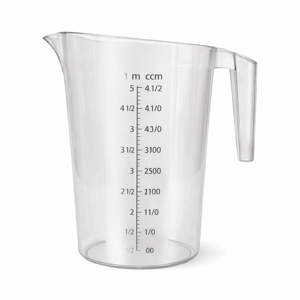 5 Litre Polycarbonate Measuring Jug with Graduated Scale - PC Measuring Jug