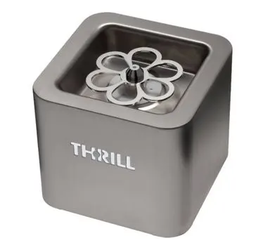 Thrill Vortex Cube Glass Sanitizing and Chilling Machine- Silver colour
