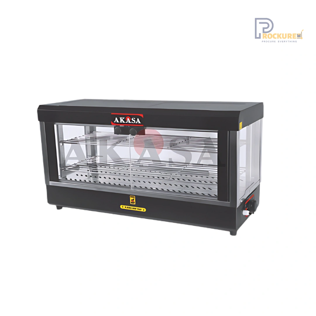 Akasa FW 554 Commercial Food Warmer – 55L, 800W, 110°C Temperature Control