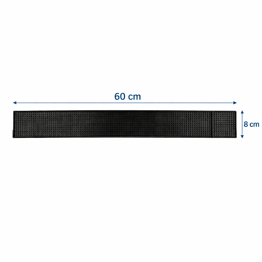 Bar Mat 60 x 8 cm Rubber Anti Slip Bar Counter Mat for Bars and Cafes BRMTS-6