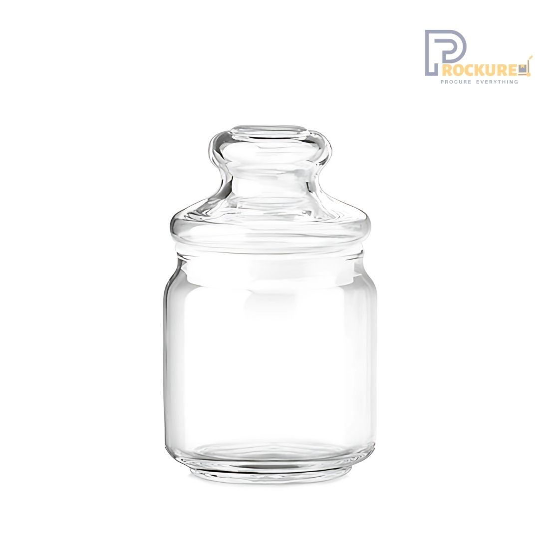 Ocean Pop Jar with Glass Lid - 500 ml Storage for Kitchen & Restaurant Essentials (6 pc Carton)