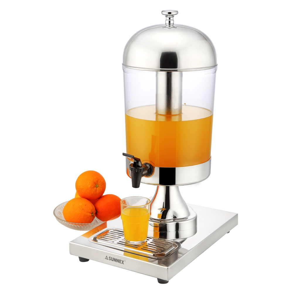 Sunnex Beverage and Juice Dispenser 8Ltr Single Container Buffet Drink Dispenser 23688T