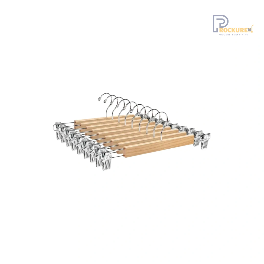 Wooden Clip Hanger – Adjustable & Durable