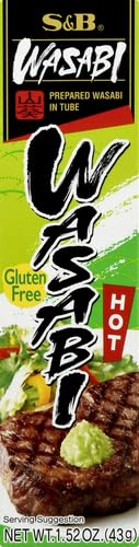 S&B Prepared Wasabi Paste in 43g Tube | Japanese Condiment for Sushi & Culinary Use