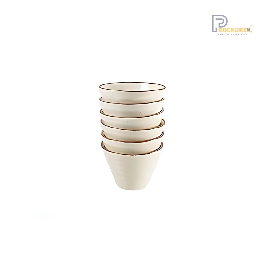 Sanaai Speckled Brown "V" Bowl - Porcelain Tableware (24 Pc Carton)