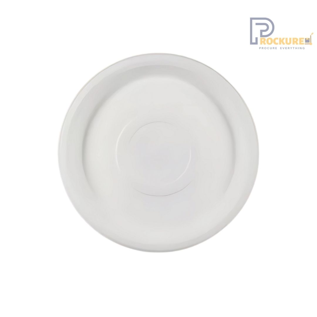 White Bagasse Deep Round Plate 10 Inch | Biodegradable Plate
