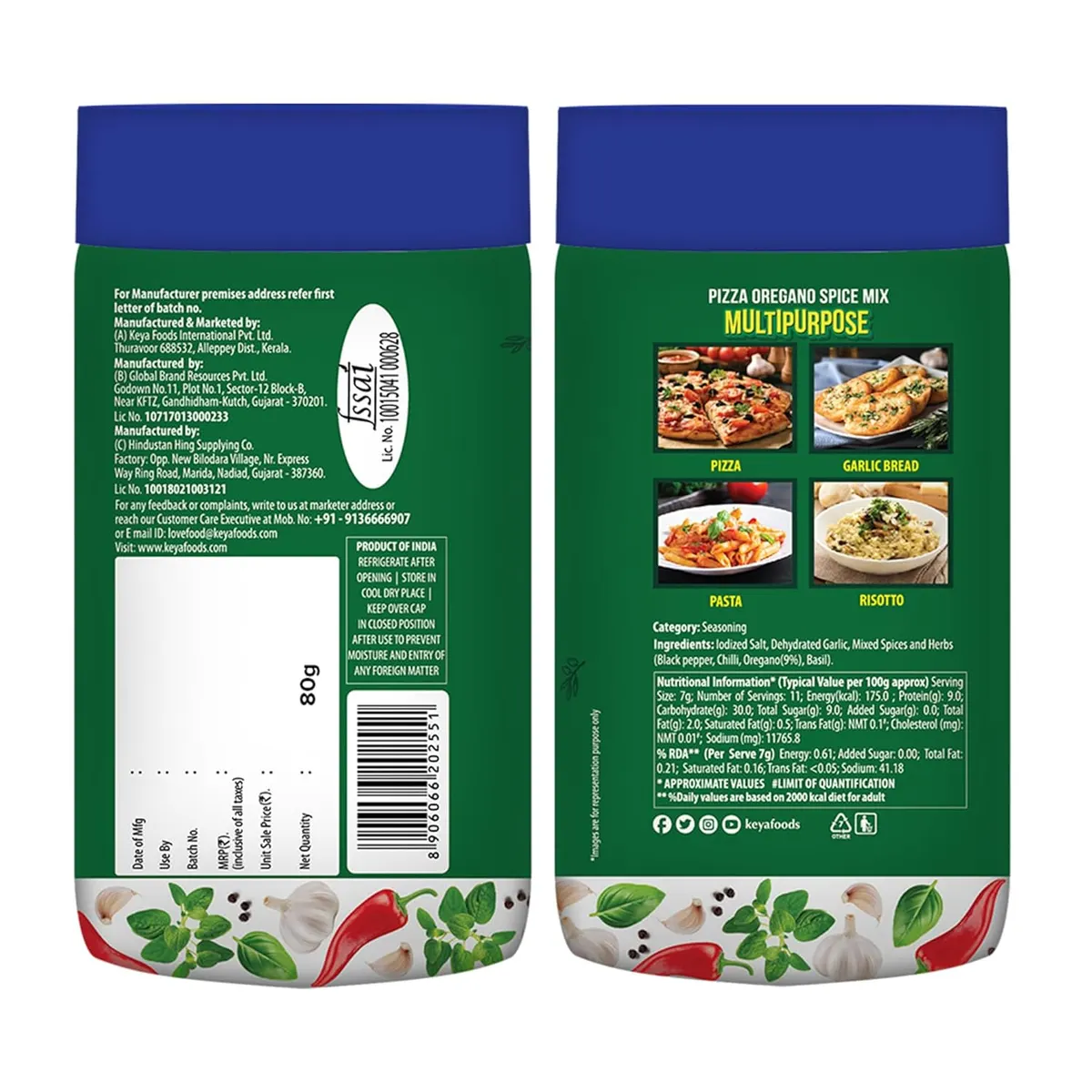 Keya Pizza Oregano Spice Mix 75 gm 2